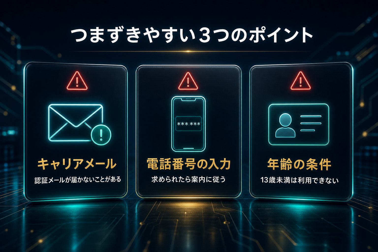 ChatGPT登録でつまずきやすい3つのポイントの整理